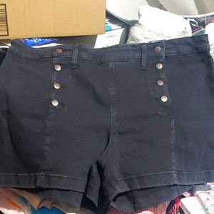 No Boundaries High Rise Stretch Salior shorts size 21 NWT